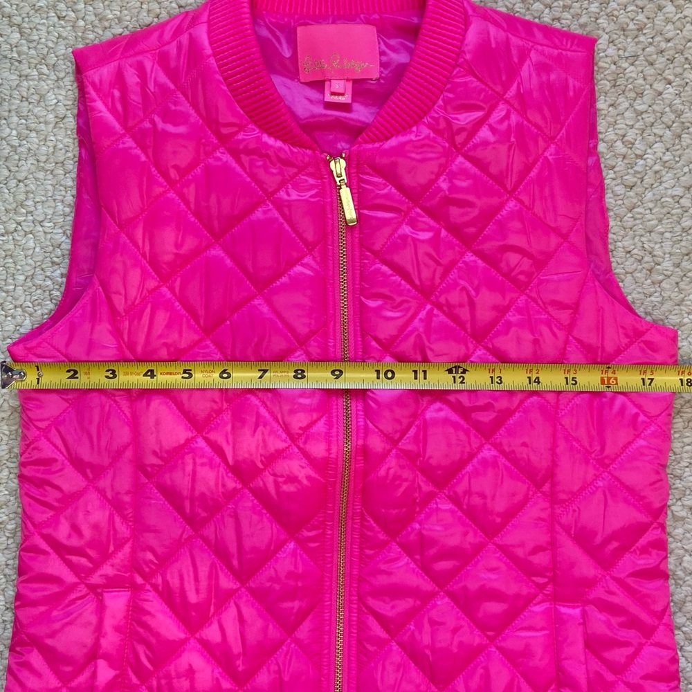Lilly Pulitzer Payson Vest Raz Berry Small - Picture 12 of 14